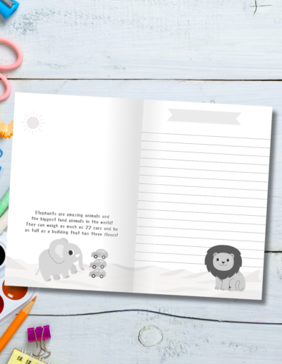 Safari Animals Journal Notebook for Kids