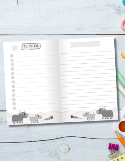 Safari Animals Journal Notebook for Kids